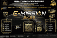 E-MISSION 2K26 State Level Technical Symposium Poster